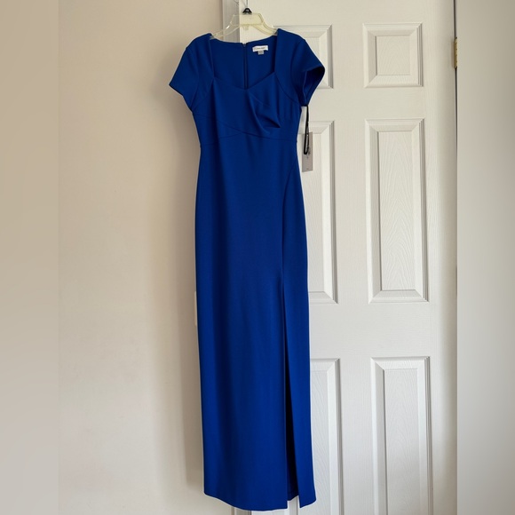 cobalt blue occasion dress Ava Presley 26350 Rhinestone Strapless Mini Dress  Lady Black Tie Watermelon / 10